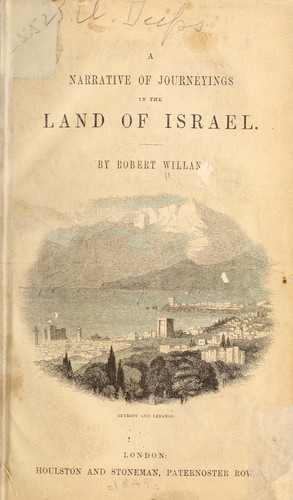 A narrative of journeyings in the land of Israel