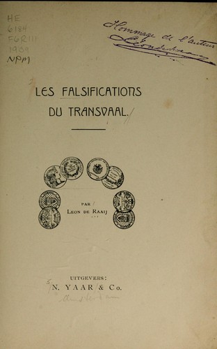 Les falsifications du Transvaal