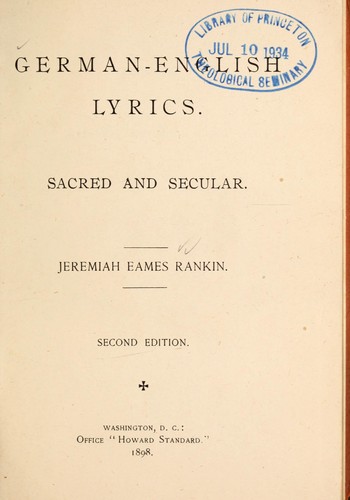 German-English lyrics