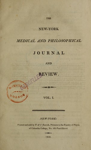 New-York medical and philosophical journal and review