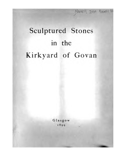 Sculptured Stones in the Kirkyard of Govan