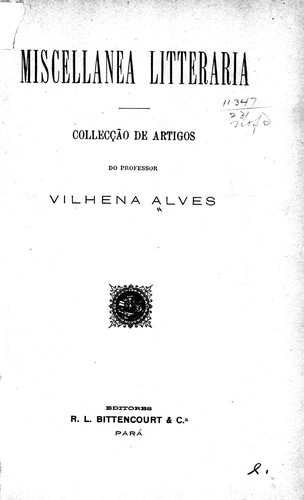 Miscellanea litteraria