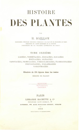 Histoire des plantes