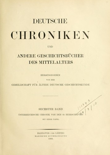 Monumenta Germaniae historica