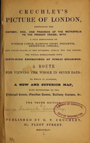 Cruchley's picture of London