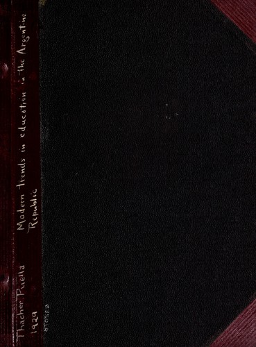 Modern trends in education in the Argentine republic