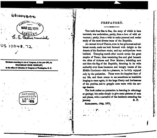 Afoot and Alone: A Walk from Sea to Sea by the Southern Route : Adventures and Observations in ...