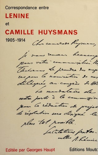 Correspondance entre Lénine et Camille Huysmans, 1905-1914