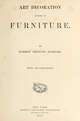 Art decoration applied to furniture