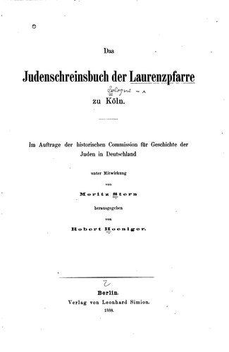 Quellen zur Geschichte der Juden in Deutschland