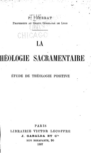 La théologie sacramentaire