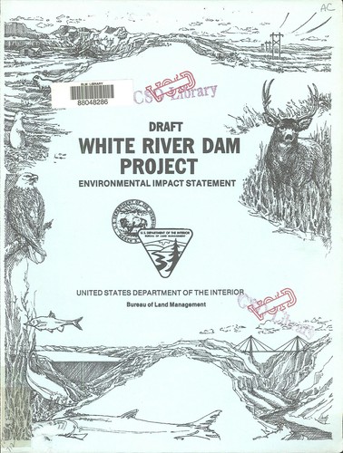 Draft environmental impact statement of the White River Dam Project