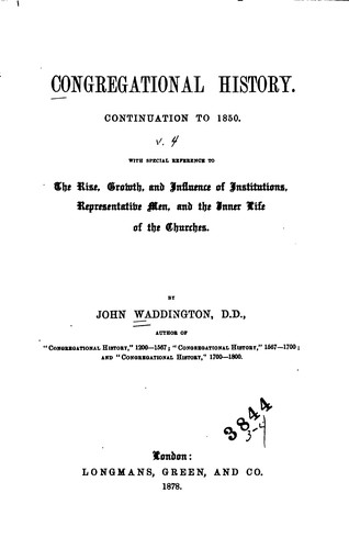 Congregational History