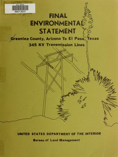 Final environmental statement