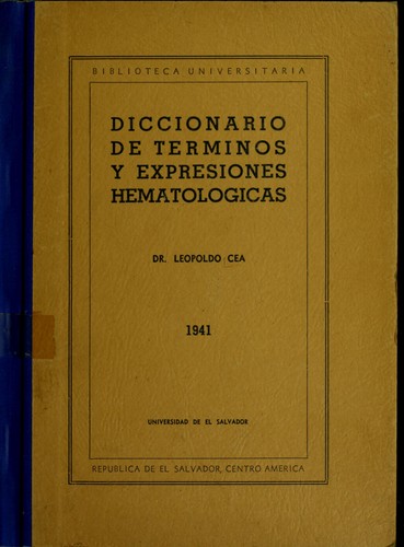 Diccionario de términos y expresiones hematológicas