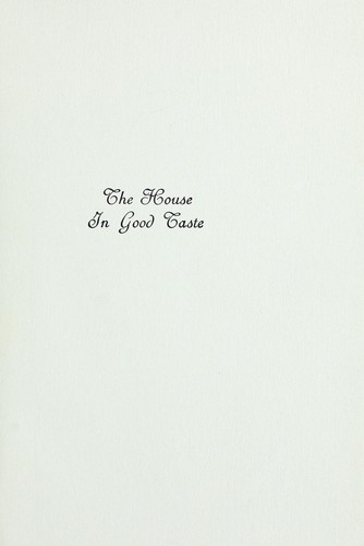 The house in good taste