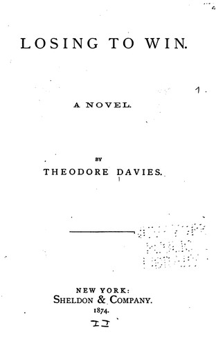 Losing to Win: A Novel