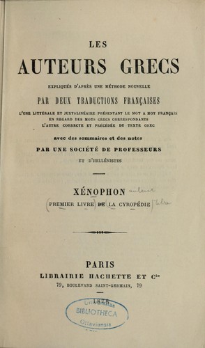 Premier livre de la Cyropédie