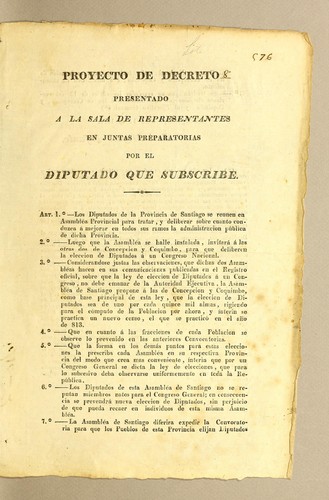 Proyecto de decreto