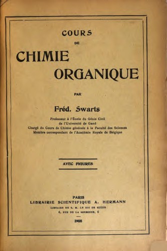 Cours de chimie organique