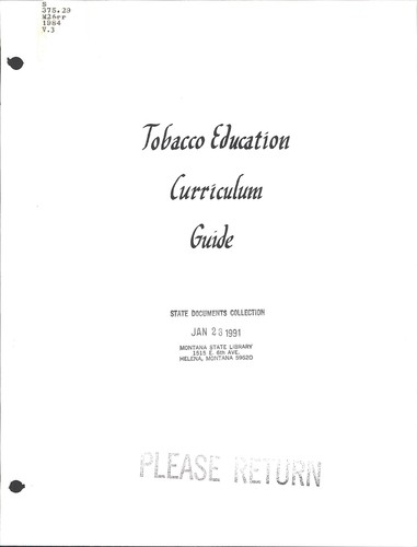 Risk reduction, substance use and abuse curriculum guide