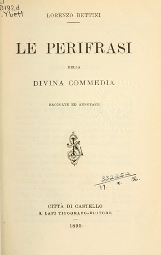 Le perifrasi della Divina Commedia