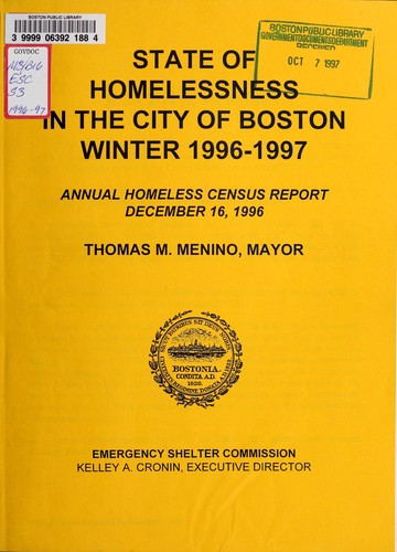 State of homelessness in the city of Boston. (title varies)