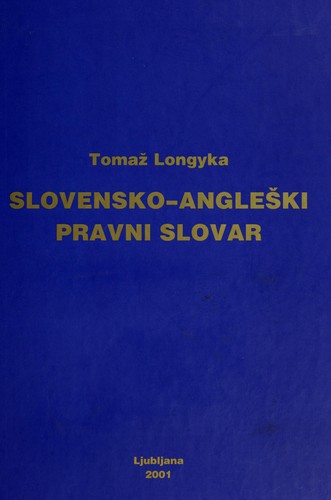 Slovensko-angleški pravni slovar