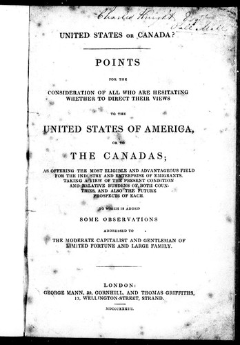 United States or Canada?