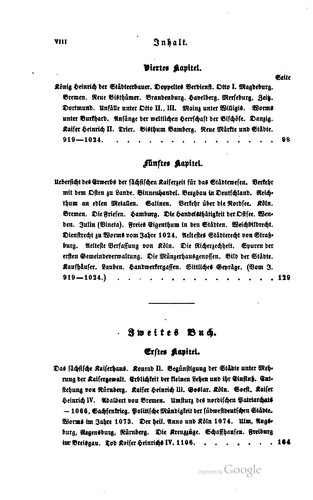 Geschichte der deutschen Städte und des deutschen Bürgerthums