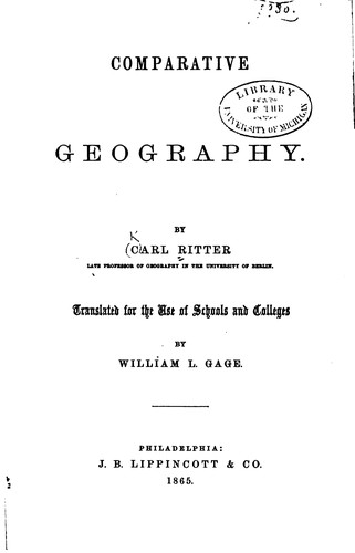 Comparative geography.