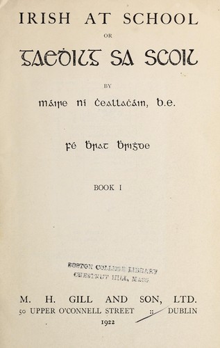 Irish at school, or =