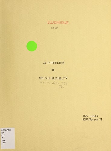 An introduction to Medicaid eligibility