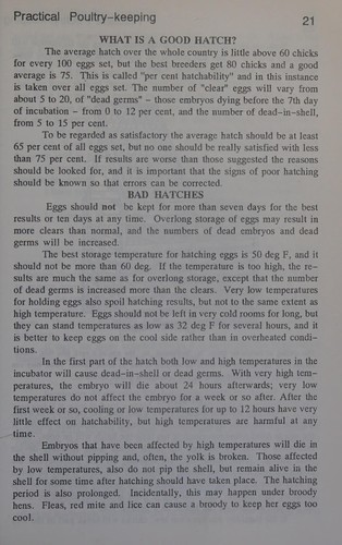 Practical Poultry Keeping