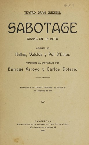 Dive into 'Sabotage' by Charles Hellem, a thrilling tale of deception and intrigue that keeps you guessing till the end.