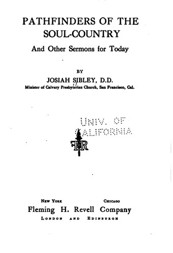 Pathfinders of the Soul-country: And Other Sermons for Today