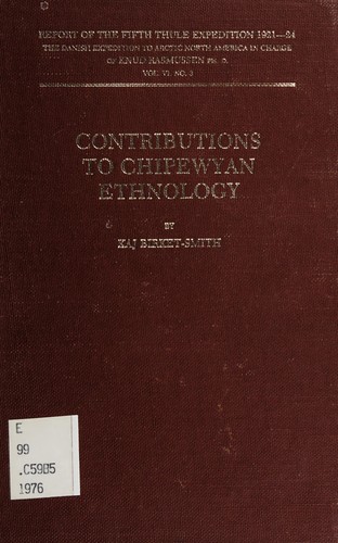 Report of the fifth Thule Expedition, 1921-1924