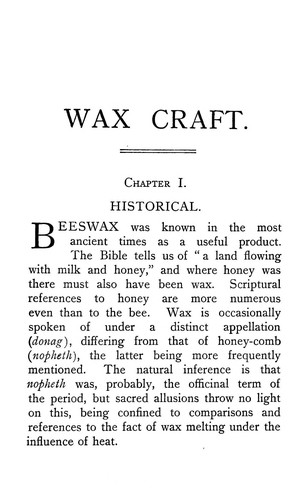 Wax craft, all about beeswax