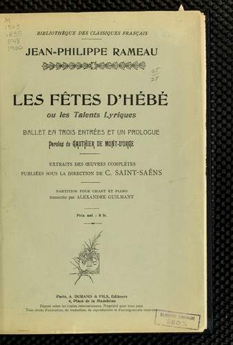 Les fêtes d'Hébé