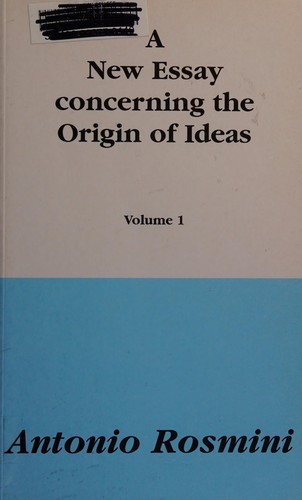 A New Essay Concerning the Origin of Ideas