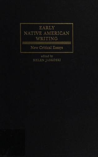 Early native American writing