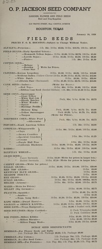 Field seeds prices ...