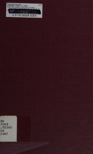 Letter at the end of winter