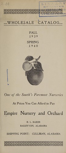 Wholesale catalog, fall 1939, spring 1940