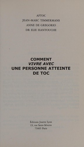 Comment vivre avec une personne atteinte de TOC