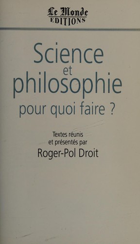 Science et philosophie