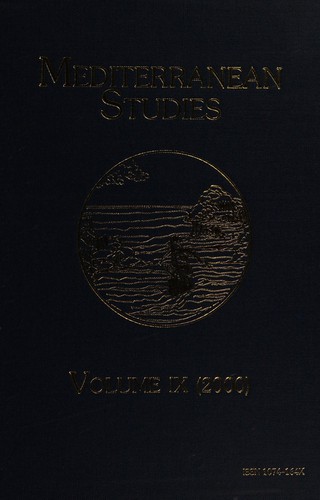 Mediterranean Studies, Volume 9 (Mediterranean Studies)