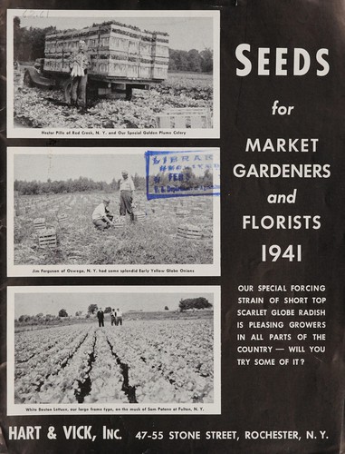 Seeds for market gardeners and florists, 1941
