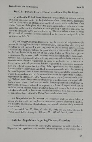 Federal Rules of Civil Procedures