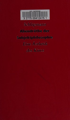 Abendröthe der Subjektphilosophie